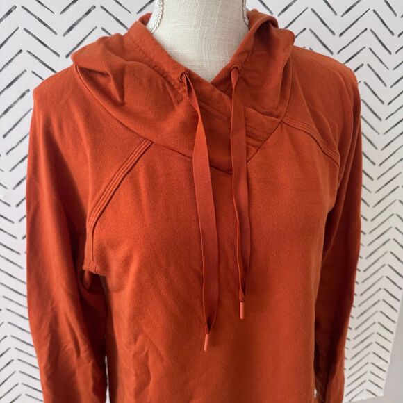 Athleta Boardwalk High Hip Hoodie Size XS Canyon Orange - Picture 2 of 7
